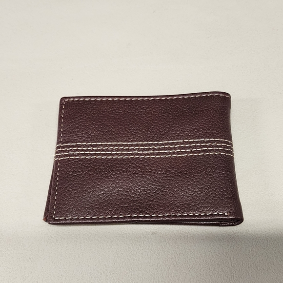Timberland Men's Genuine Leather Sportz Quad Bifold Wallet Brown - Picture 2 of 7